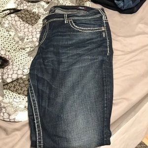 Silver jeans-plus size